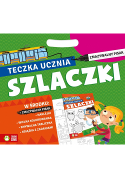 Teczka ucznia z pisakiem. Szlaczki