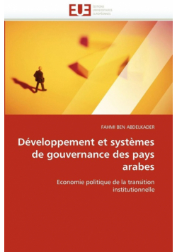 Développement et systèmes de gouvernance des pays arabes