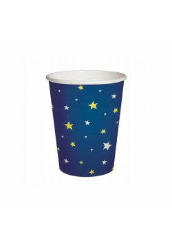 Kubki papierowe eko Gwiazdki 250ml 10szt