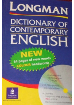 Longaman Dictionary of contemporary English