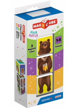 Geomag Magicube Animals Mix & Match 3 el.