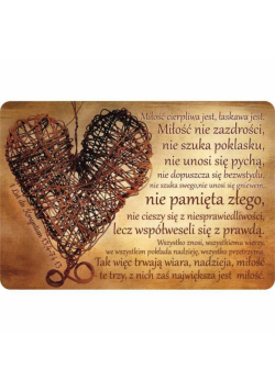 Magnes na lodówkę - Hymn o miłości BRĄZ