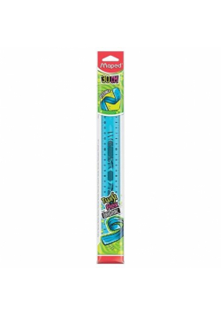 Linijka Twist'n Flex niełamliwa30 cm niebieska
