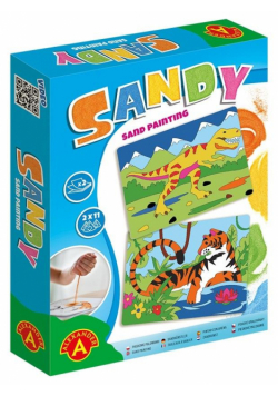 Sandy Piaskowe Malowanki - Tygrys, T-Rex ALEX