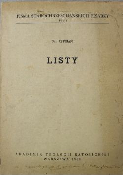 Św Cyprian Listy