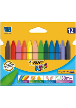Kredki Plastidecor Triangle KIDS 12 kolorów BIC