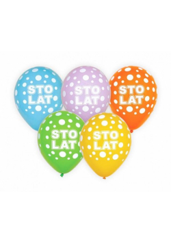 Balony Sto Lat 5szt