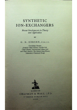 Synthetic ion exchangers