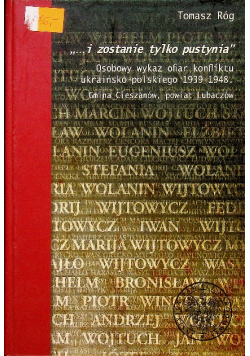 I zostanie tylko pustynia