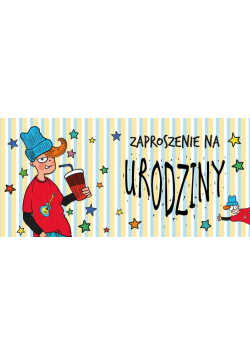 Zaproszenie Urodziny - Chłopak (5szt)
