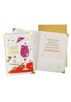 Karnet B6 Najlepsze życzenia drink