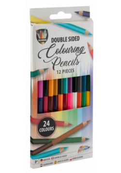 Kredki ołówkowe 12 sztuk 24 kolory