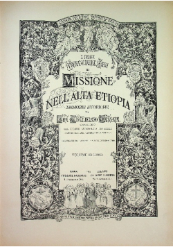 I Miei Trentacinque Anni di Missione Nell alta Etiopia tom X 1892 r.