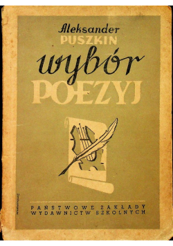 Puszkin Wybór poezyj 1950 r.