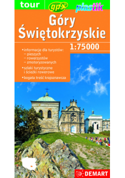Góry Świętokrzyskie mapa turystyczna plastikowa