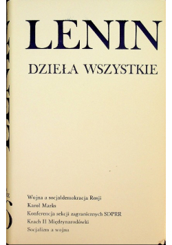 Lenin Dzieła Tom 29