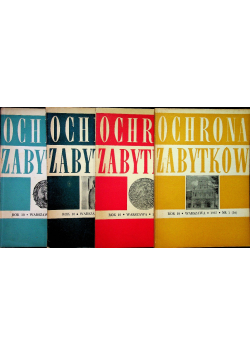 Ochrona zabytków rok 10 nr 1 do 4