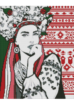 Diamentowa mozaika - Czarująca Ukrainka 40x50cm