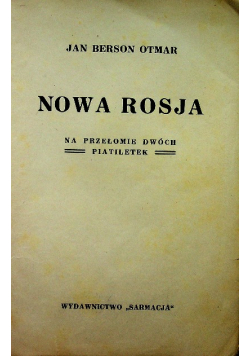 Nowa Rosja 1933 r.