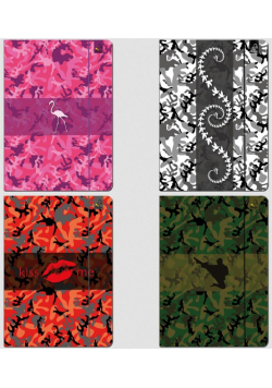 Teczka A4 z gumką Camouflage mix