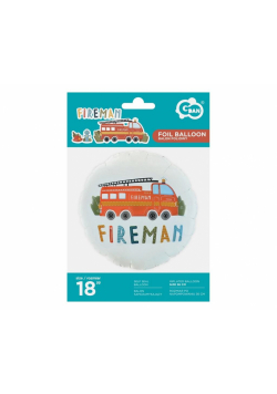 Balon foliowy Fireman okrągły