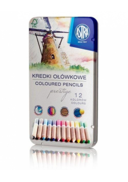 Kredki ołówkowe prestige 12 kolorów  ASTRA