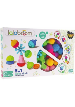 Lalaboom Zestaw kulko-klocków 36 elementów