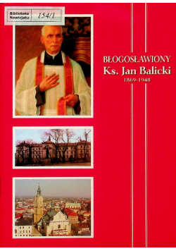 Błogosławiony Ks Jan Balicki