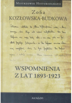 Wspomnienia z lat 1893-1923