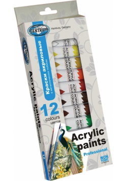 Farby akrylowe 12 kolorów 12ml