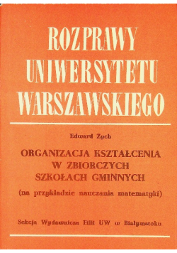 Organizacja Kształcenia w Zbiorczych Szkołach Gmin
