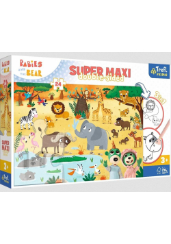 Puzzle 24 Super Maxi Bobaski na safari TREFL