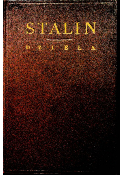 Stalin Dzieła tom 12