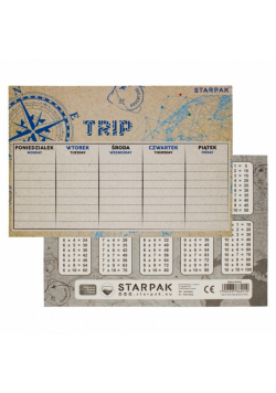 Plan lekcji z tabliczką mnożenia Trip (25szt)