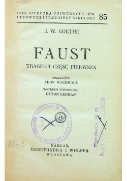 Faust część I 1931 r