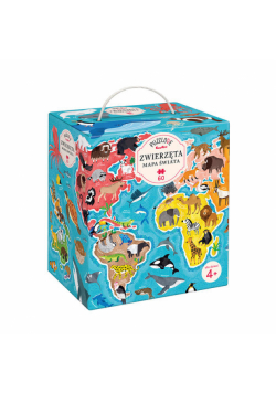 Puzzlove CzuCzu Zwierzęta Mapa Świata 60 elementów 4+