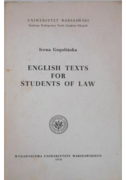English Texts for Students of Law