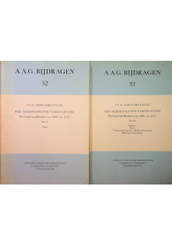 A A G Bijdragen 2 tomy