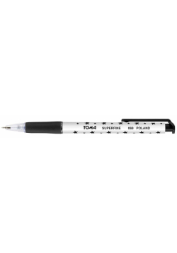 Długopis Superfine aut. 0,5mm czarny (20szt) TOMA