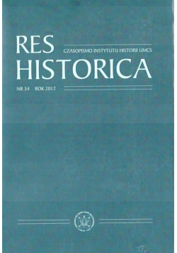 Res Historica T.34