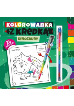Kolorowanka z kredką Dinozaury