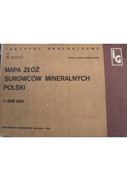 Mapa złóż surowców mineralnych Polski