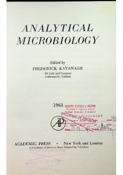 Analytical microbiology