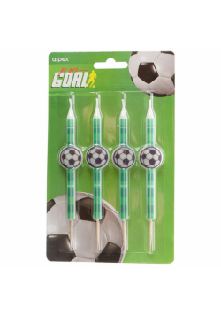 Świeczki Gol! 10,5cm 4szt