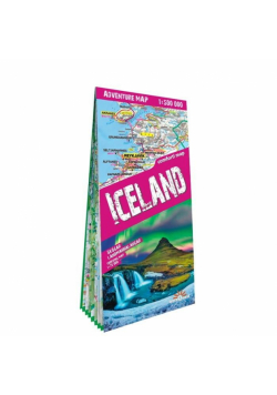 Adventure map Iceland 1:500 000 lam w.2023