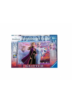 Puzzle 100 Frozen 2 XXL brokatowe