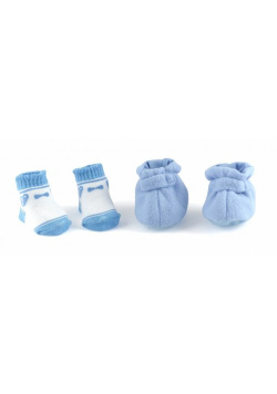 Niebieskie buty i skarpetki dla lalek do 46 cm