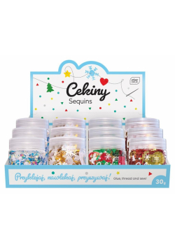 Cekiny do dekoracji 30g Winter (12szt)