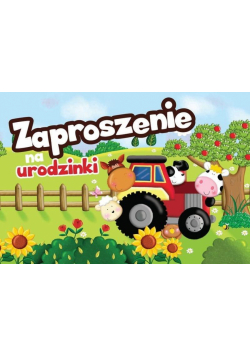 Zaproszenie ZZ-029 Urodziny traktor (5 szt.)