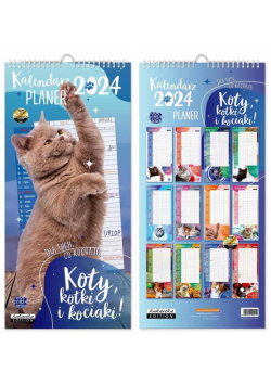 Kalendarz 2024 ścienny planer Koty
